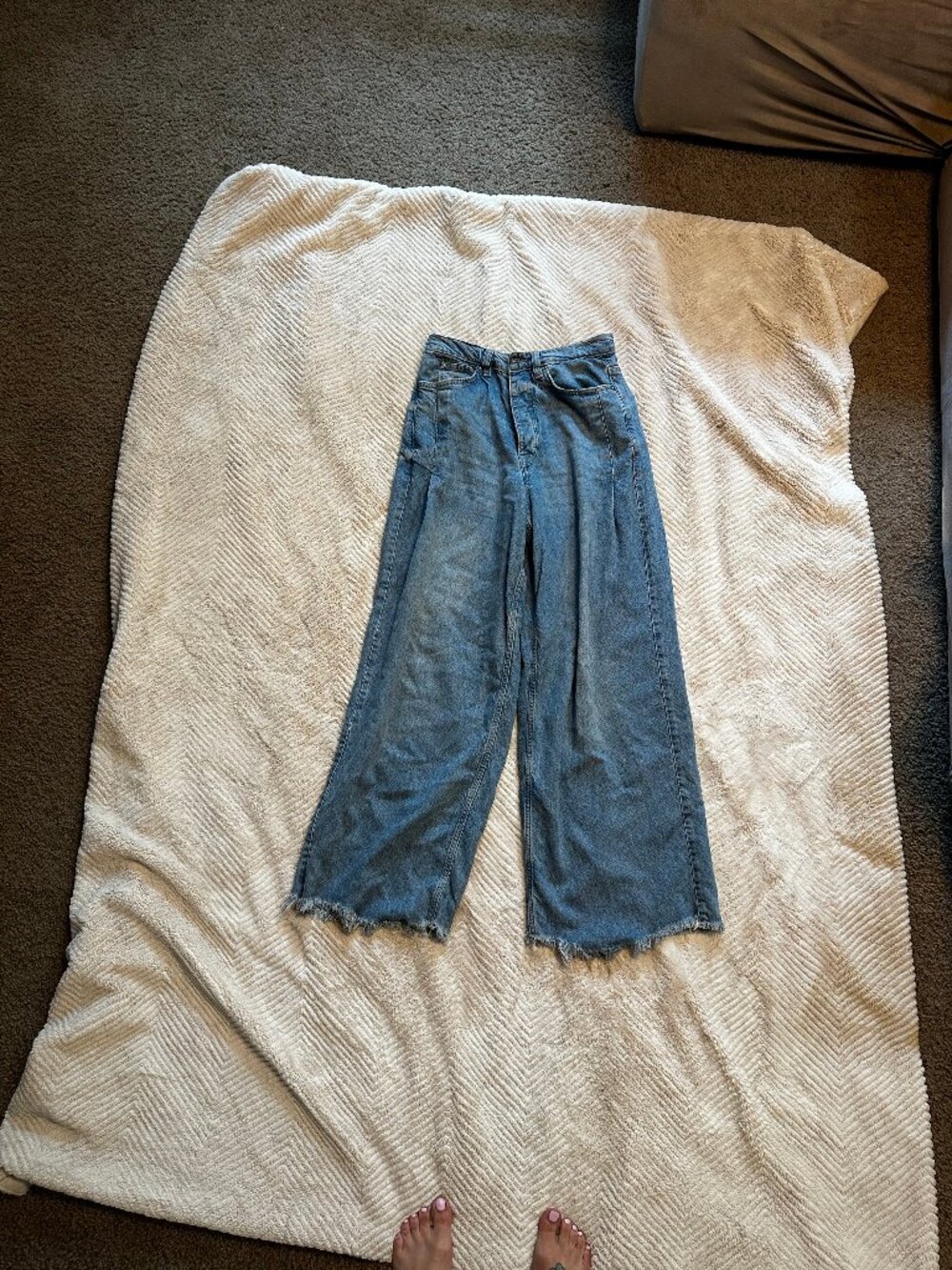 WE THE FREE HIGH WAISTED WIDE LEG JEANS
